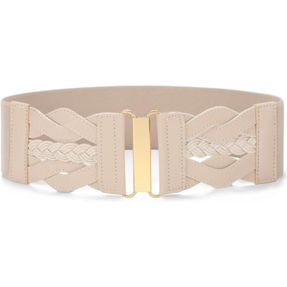 ✨ Wide Elastic Stretch Belt for Women | Vintage 80s-Inspired Waist Cinch - Picture 1 of 2